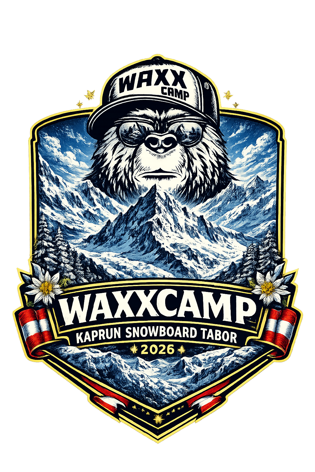 WaxxCamp Kaprun Snowboard Tábor 2026 logó